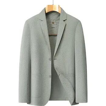 Best Fashion Lehké pánské sako na léto s ochranou proti slunci Barva: Zelená, Velikost: XL