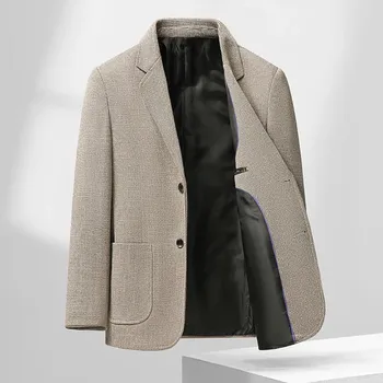 Pánský oblek Best Fashion Pánský ležérní oblek v moderním business stylu Barva: Kávová, Velikost: XL