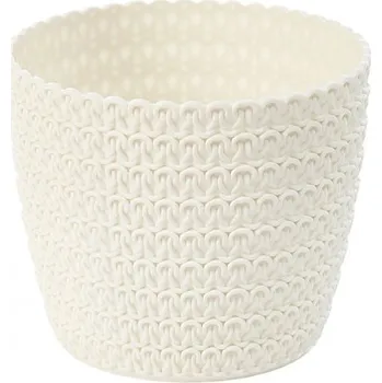 Obal na květináč Obal na květináč MAGNOLIA JERSEY plast 16cm béžová