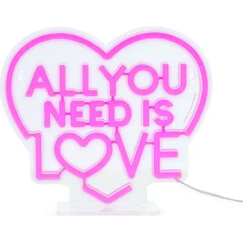 Dekorativní svítidlo Legami Neon-Effect Led Sign - It's A Sign - All You Need Is Love