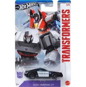Dětské zboží Ford Mustang Police BARRICADE Transformers 1:64 - Hot Wheels Ford Mustang - Transformers