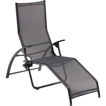 Zahradní lehátko KETTLER KETTLER TAMPA sklápěcí lehátko - antracit / antracit