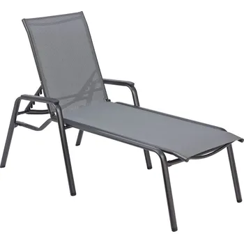 Zahradní lehátko KETTLER KETTLER CIRRUS SILVER LINE hliníkové lehátko - antracit / šedá