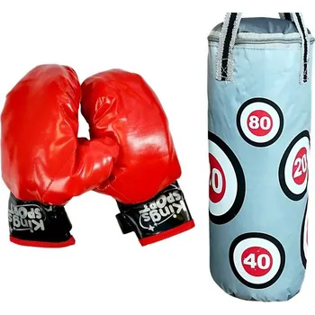Mamido Dětský boxovací pytel a rukavice 69 x 21 cm