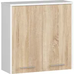Závěsná koupelnová skříňka Fin 60 cm bílá/sonoma