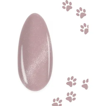 Lak na nehty YOSHI Silk Catitude Purrfect magnetický UV gel lak 6 ml přírodní růžová