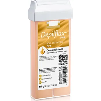 Depilflax 100 depilační vosk v roli, zlatý, 110 g