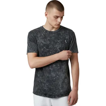 Pánské tričko Steel Pánské nadměrné tričko s krátkým rukávem EMIL Barva: Tmavě šedá, Velikost: 4XL