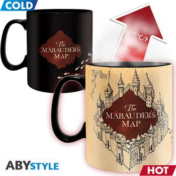 Hrnek měnící se teplem - Harry Potter Pobertův plánek 460 ml