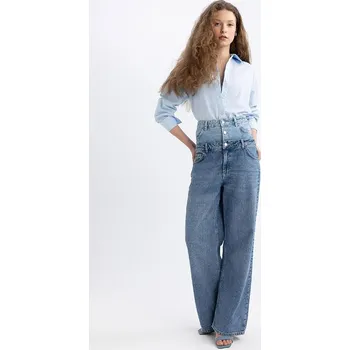 Dámské džíny Džíny trendyol Blau 3118447 38