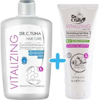 Farmasi Akce - Šampon proti lupům 500ml + maska na vlasy 200ml (Růst vlasů, pevnost, mastné vlasy)