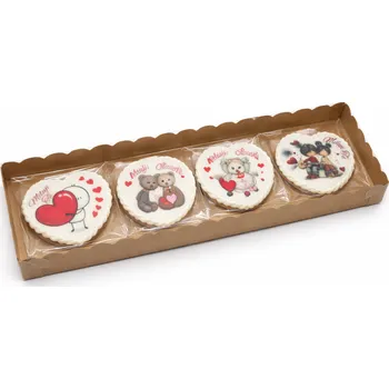 Krabička s průhledným víkem přírodní 25x10x2,5 cm