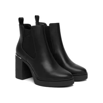 Dámské kozačky DKNY Polokozačky Tarquin Platform B K4554905 Černá 40