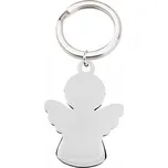 Ocelový přívěsek na klíče - andělíček malý