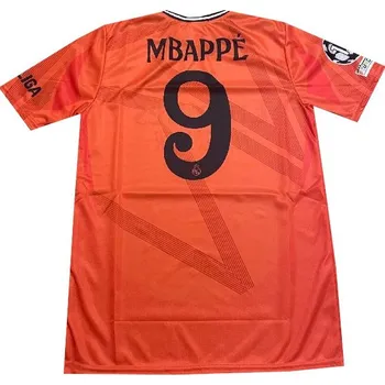Fotbalový dres REAL MBAPPE 2025 oranž Velikost: 122 cm (4-5 let) výprodej
