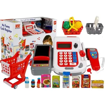 Hra na obchod Mamido Dětská pokladna s nákupním vozíkem
