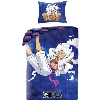 Povlečení Halantex Povlečení - One Piece (OP-0358BL) 140x200, 70x90cm (100% Cotton)