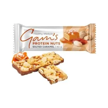 Gam's Proteín Nuts Tyčinka Slaný Karamel 40g