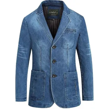 Best Fashion Pánské volnočasové sako v moderním stylu Barva: Světle Modrá, Velikost: XL