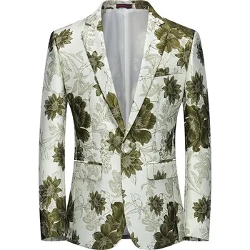 Pánské sako Best Fashion Pánské výrazné sako pro večírky a stage Velikost: S, Barva (Varianta): Tmavě zelená