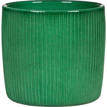 Obal na květináč Obal na květináč keramický CACTUS GREEN zelený 18cm