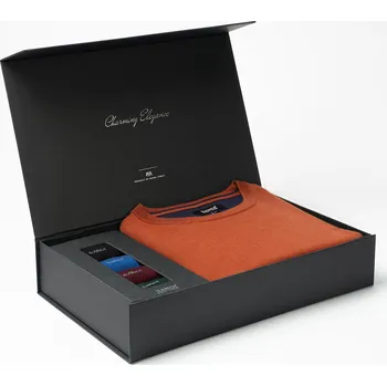 Pánská móda Set pánského svetru AUGUSTIO Siena a ponožek v dárkovém boxu