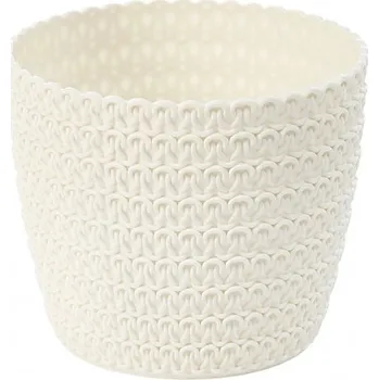 Pěstitelství Obal na květináč MAGNOLIA JERSEY plast 19cm béžová