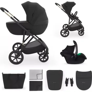 Kočárek KINDERKRAFT Kočárek kombinovaný 3v1 Prime 3 Dark Green Venezian Black