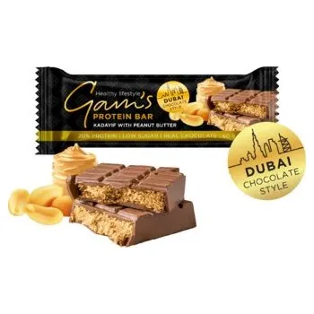 Gam's Proteín Dubai Chocolate Style Tyčinka Arašídové máslo 60g