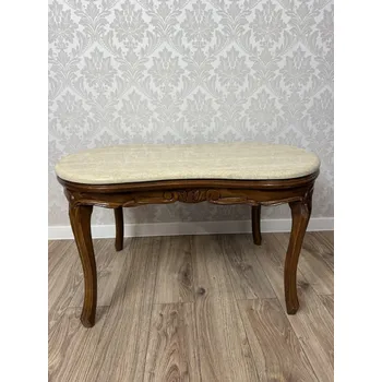 Konferenční stolek Starožitný stolek s mramorovou deskou, cena za ks