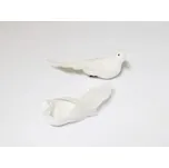 Ptáček na klipu bílý 2ks, 11cm / 4332