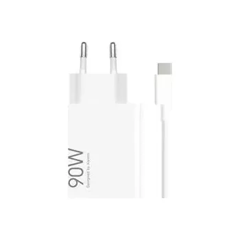 Telefonní příslušenství Xiaomi MDY-15-EK USB-A 90W Cestovní Nabíječka + USB-C 6A Datový Kabel White