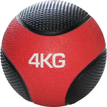 Medicinbal Merc sport Medicinální míč SUPER – 4 kg, gumový červený Cena za odběr více kusů: 11 a více kusů