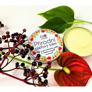 Pleťový krém BIORYTHME Přírodní krém pro citlivou pleť - Olej z granátového jablka a melounových semínek 30 ml