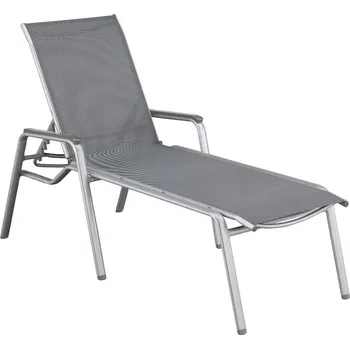Zahradní lehátko KETTLER KETTLER CIRRUS SILVER LINE hliníkové lehátko - stříbrná / šedá