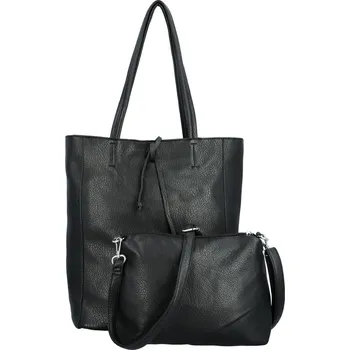 Kabelka Módní sada dámských koženkových kabelek Auricia, černá