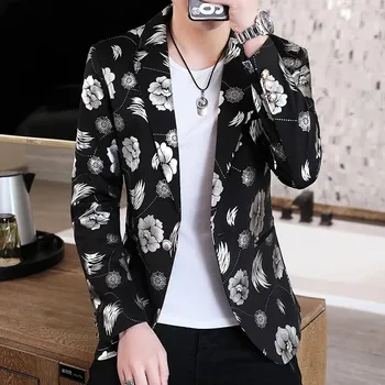 Best Fashion Pánské moderní sako pro společenské události Barva: Stříbrná, Velikost: L