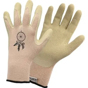 Pracovní oblečení Rukavice dámské BOHO dekor lapač snů bambus vel.7