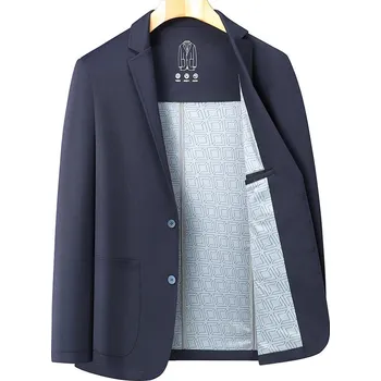 Best Fashion Pánské společenské sako pro formální události Barva: Modrá, Velikost: S