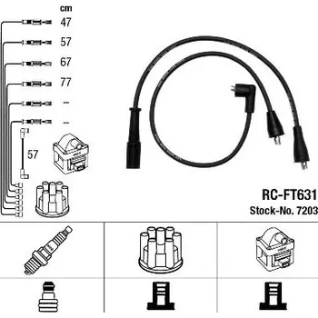 Autodíl Sada kabelů pro zapalování NGK 7203