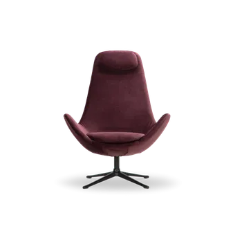 Křeslo Ghost, Čalounění Copparo 1465 Dervit Grey, Podnož černá, Typ Křeslo