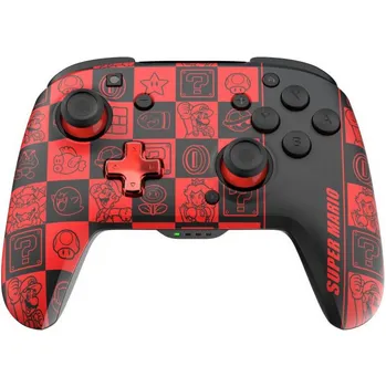 Gamepad PDP Rematch Glow Bezdrátový Gamepad pro Nintendo Switch, Super Icon, červeno/černý