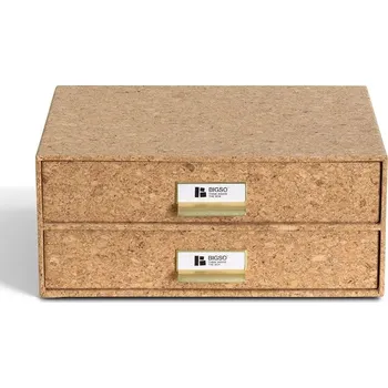 Úložný box Stolní organizér Bigso Box of Sweden Birger 33 x 25,5 x 14,5 cm 9431N4065.99 hnědá 82X