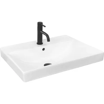 Umyvadlo Umyvadlo zápustné do desky obdélníkové Rea Mandy 60 cm bílé
