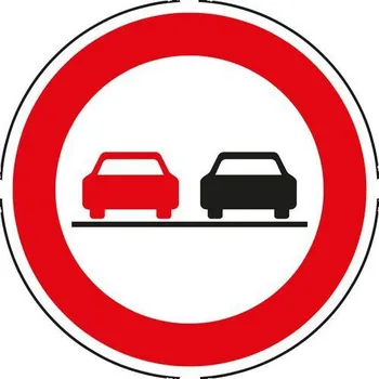 Auto-moto Dopravní značka Zákaz předjíždění (B21a)