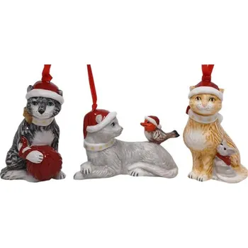 Vánoční ozdoba Nostalgic Ornaments vánoční závěsné ozdoby kočky, 3 ks, Villeroy & Boch