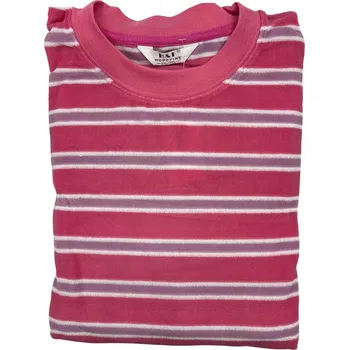 Dámské noční prádlo HF Dámské froté pyžamo s dlouhým rukávem IVETA Barva: Růžová, Velikost: L-XL