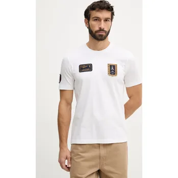 Bavlněné tričko Aeronautica Militare TS2544UJ00592 béžová 01X, vel. S