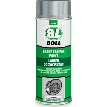 Barva ve spreji BOLL Sprej na brzdové třmeny, barva na brzdové třmeny, 400ml stříbrná 001114