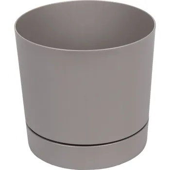 Květináč Plastkon Oliver dekorativní květináč 18 šedá průměr 18 cm